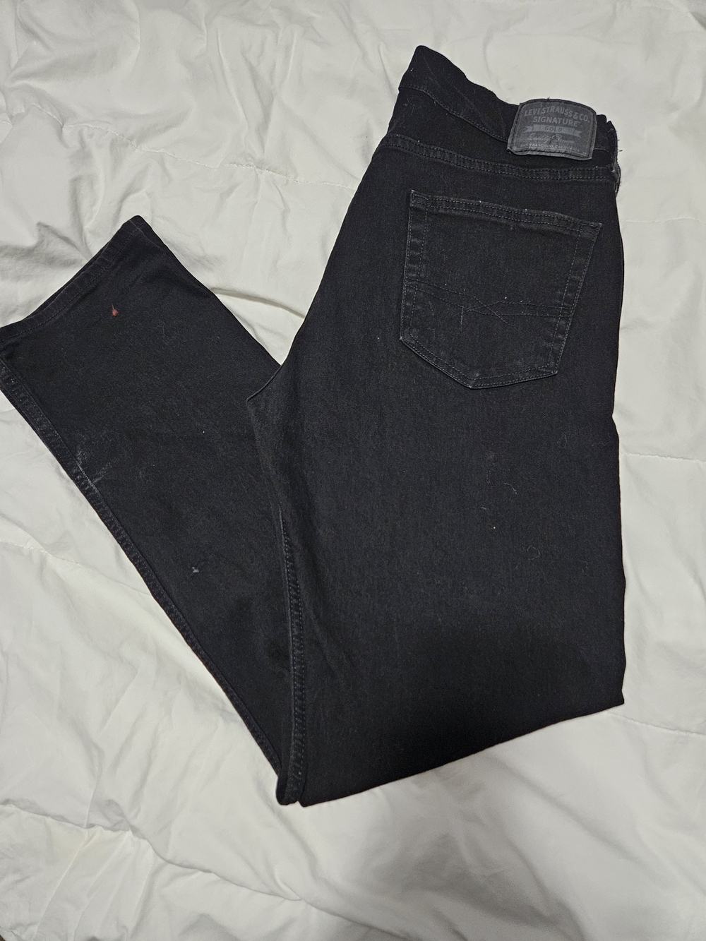 Classic Black Slim Straight Men's Jeans
